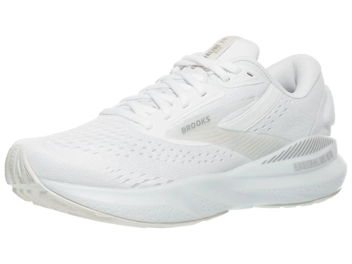 Brooks Adrenaline GTS 24 Womens Running Shoes Stability DNA Loft v3 in White/Oyster