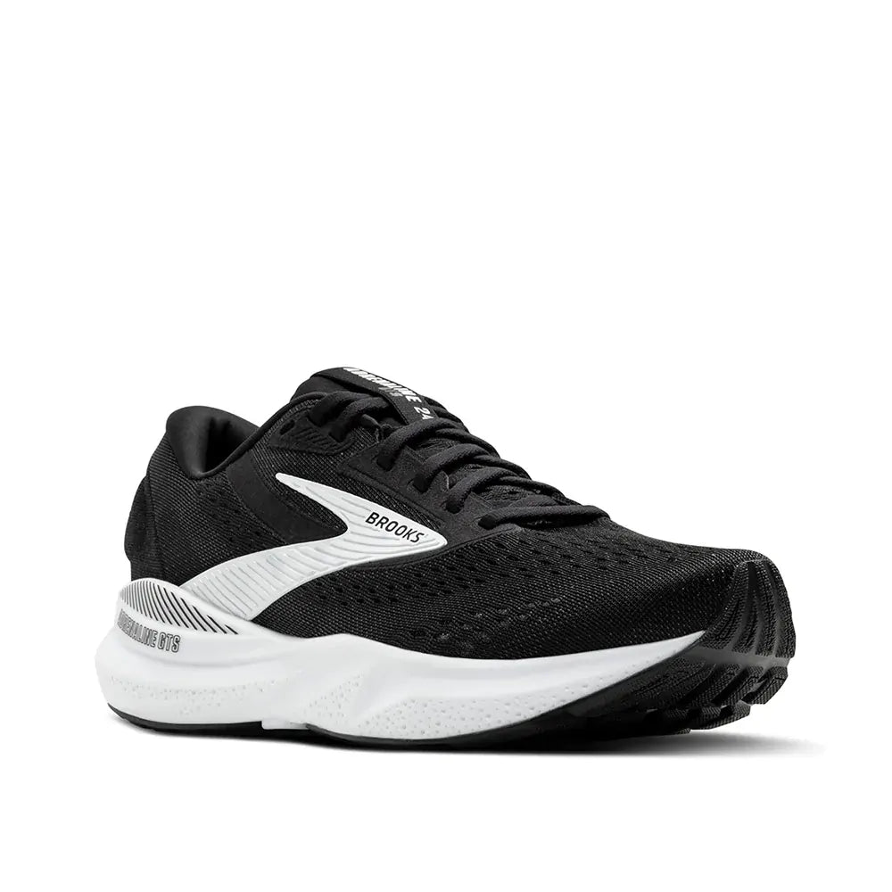 Brooks Adrenaline GTS 24 Womens Running Shoes Stability DNA Loft v3 in Black/White