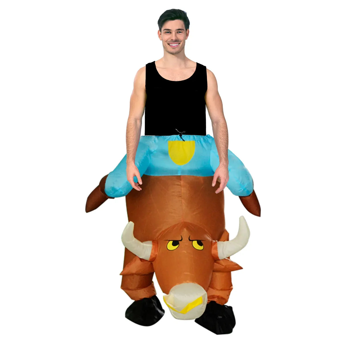 Adult Inflatable Bull Rider Costume - Cowboy/Rodeo - One Size (Halloween & Funny Fancy Dress)