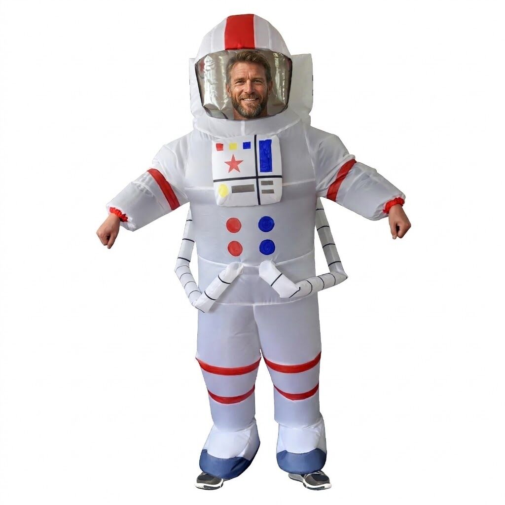Adult Inflatable Astronaut Costume - Space Suit - One Size (Halloween & Funny Fancy Dress)