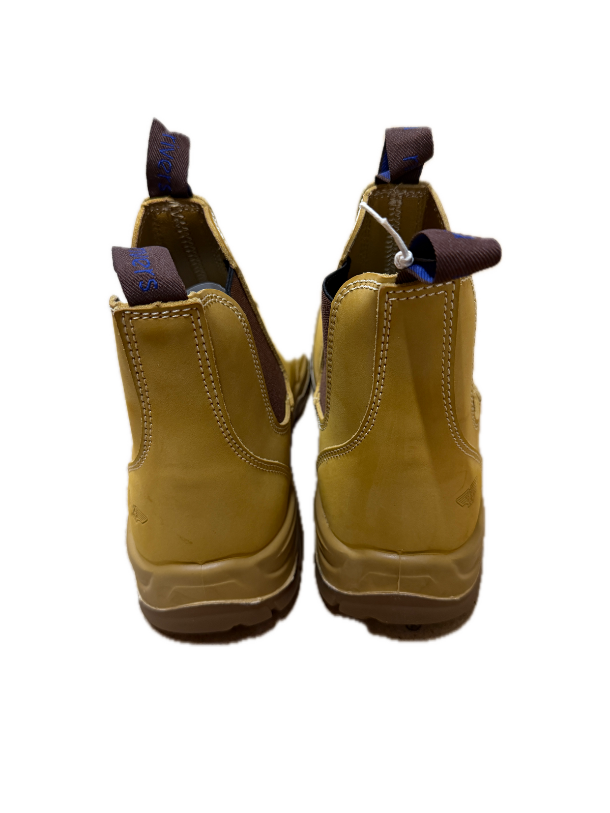 Rivers Orass Leather Steel Cap Toe Chelsea Safety Work Boots - Wheat Nubuck (Slip On Shoes)