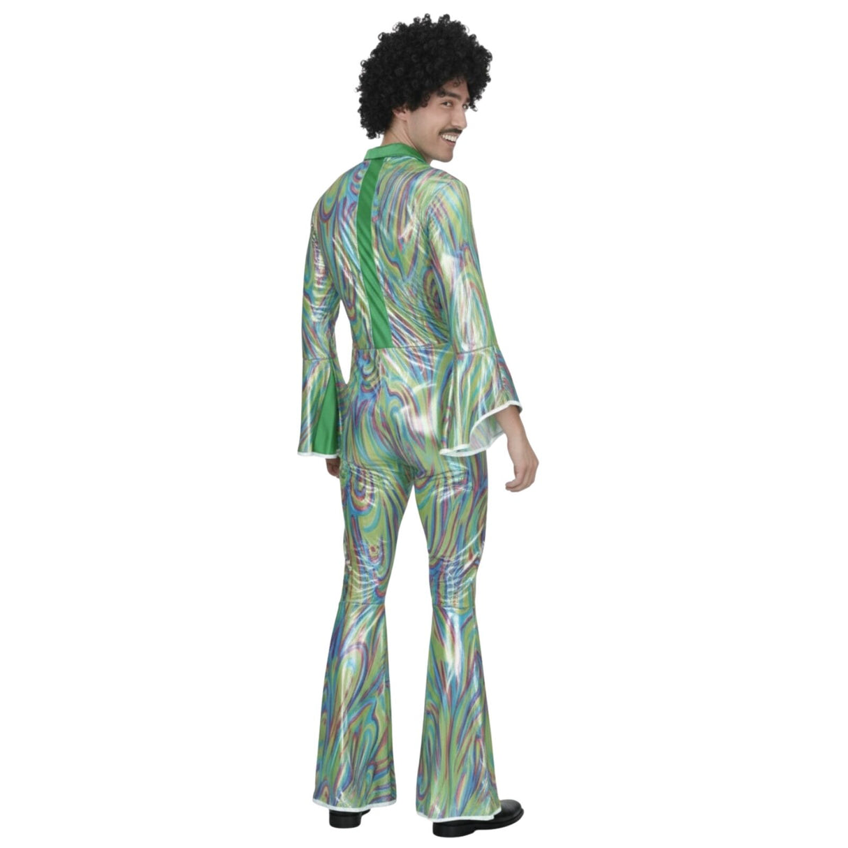 Mens 60's 70's DISCO COSTUME Party Retro Hippie Dancing Rumba Shiny