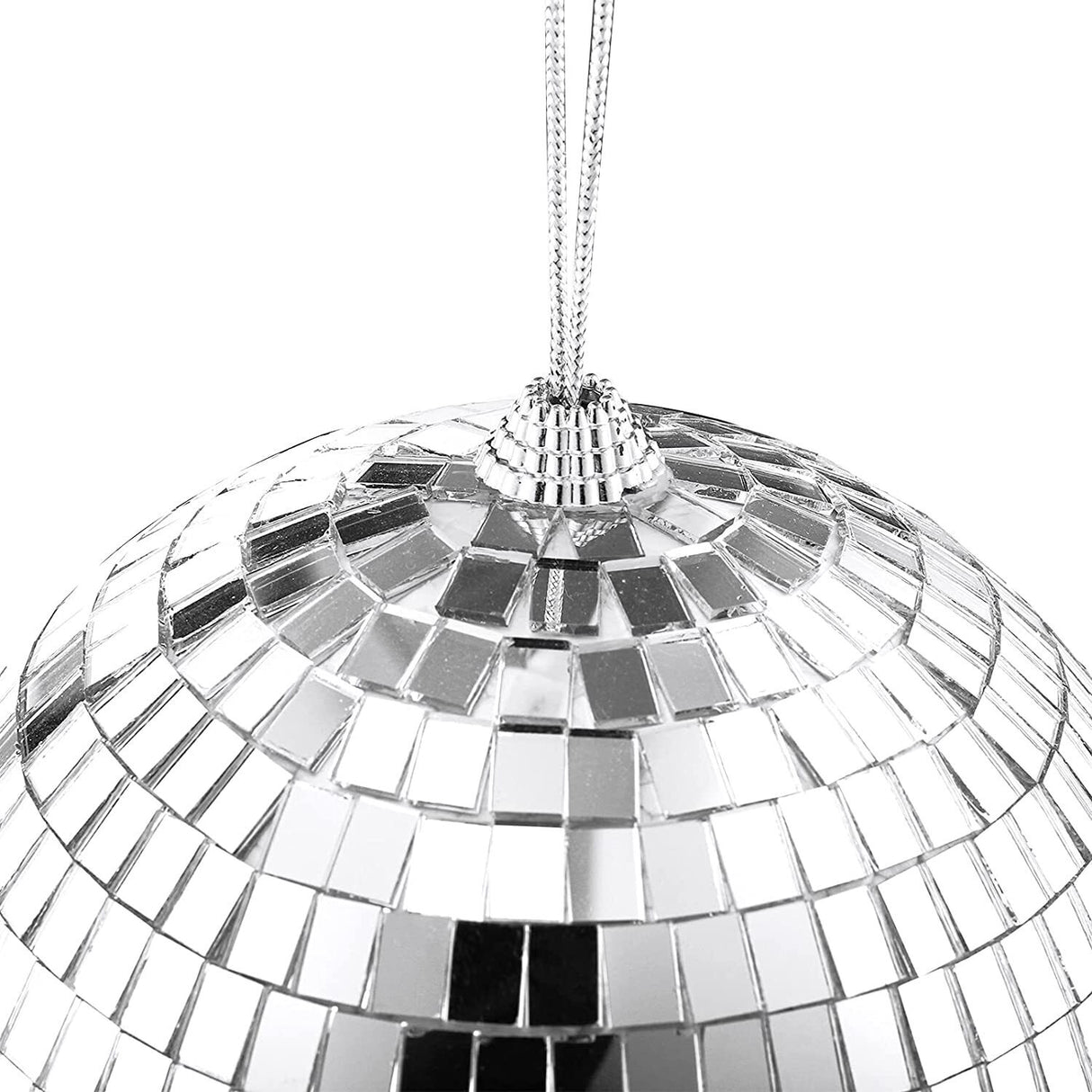 15cm Disco Mirror Ball - Shiny Silver Light for Dance Party/New Years Eve