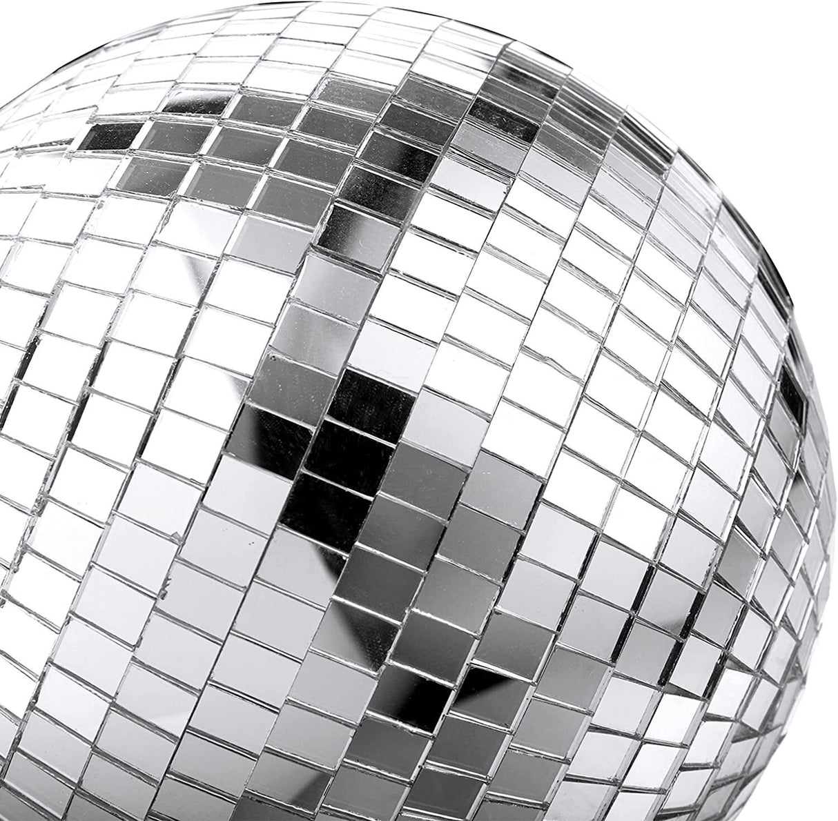 15cm Disco Mirror Ball - Shiny Silver Light for Dance Party/New Years Eve