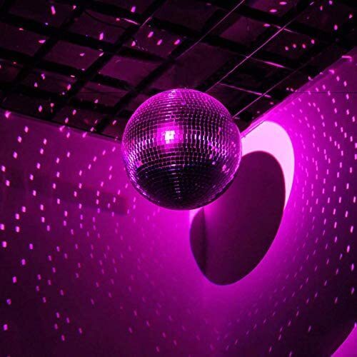 40cm Disco Mirror Ball - Shiny Silver Light for Dance Party/New Years Eve