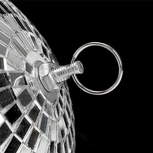 40cm Disco Mirror Ball - Shiny Silver Light for Dance Party/New Years Eve