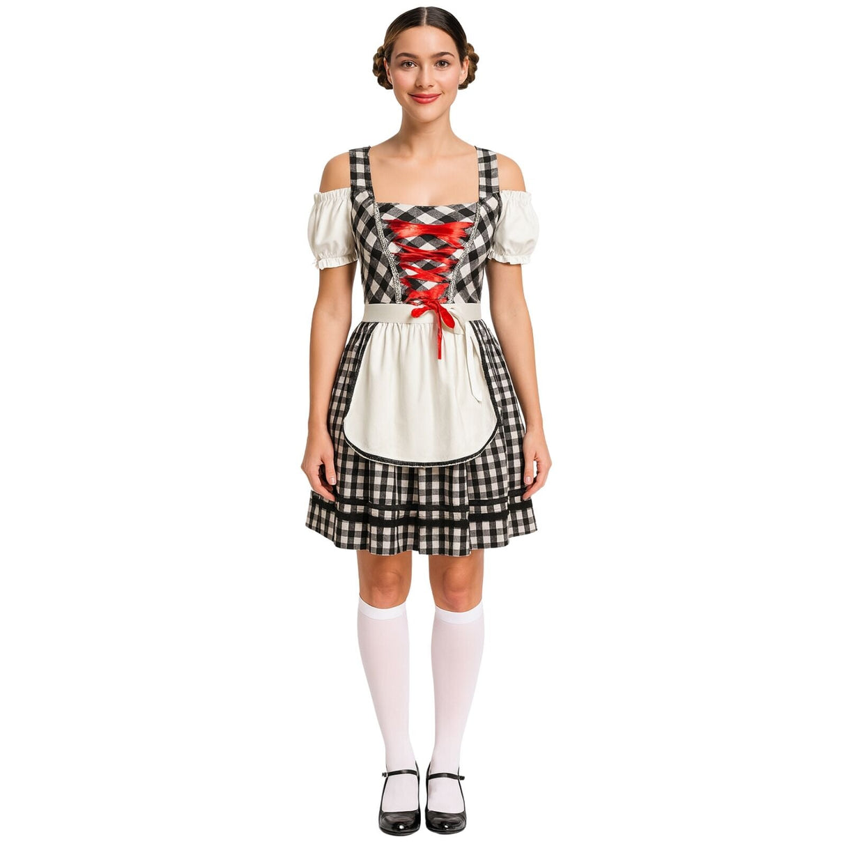 Womens Black Oktoberfest Beer Girl Costume - Bavarian (Halloween & Fancy Dress)
