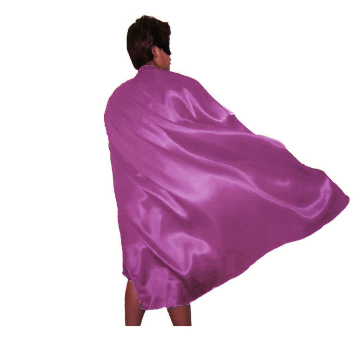LONG CAPE Costume Cloak Halloween Fancy Dress Coat Jacket Superhero - Hot Pink