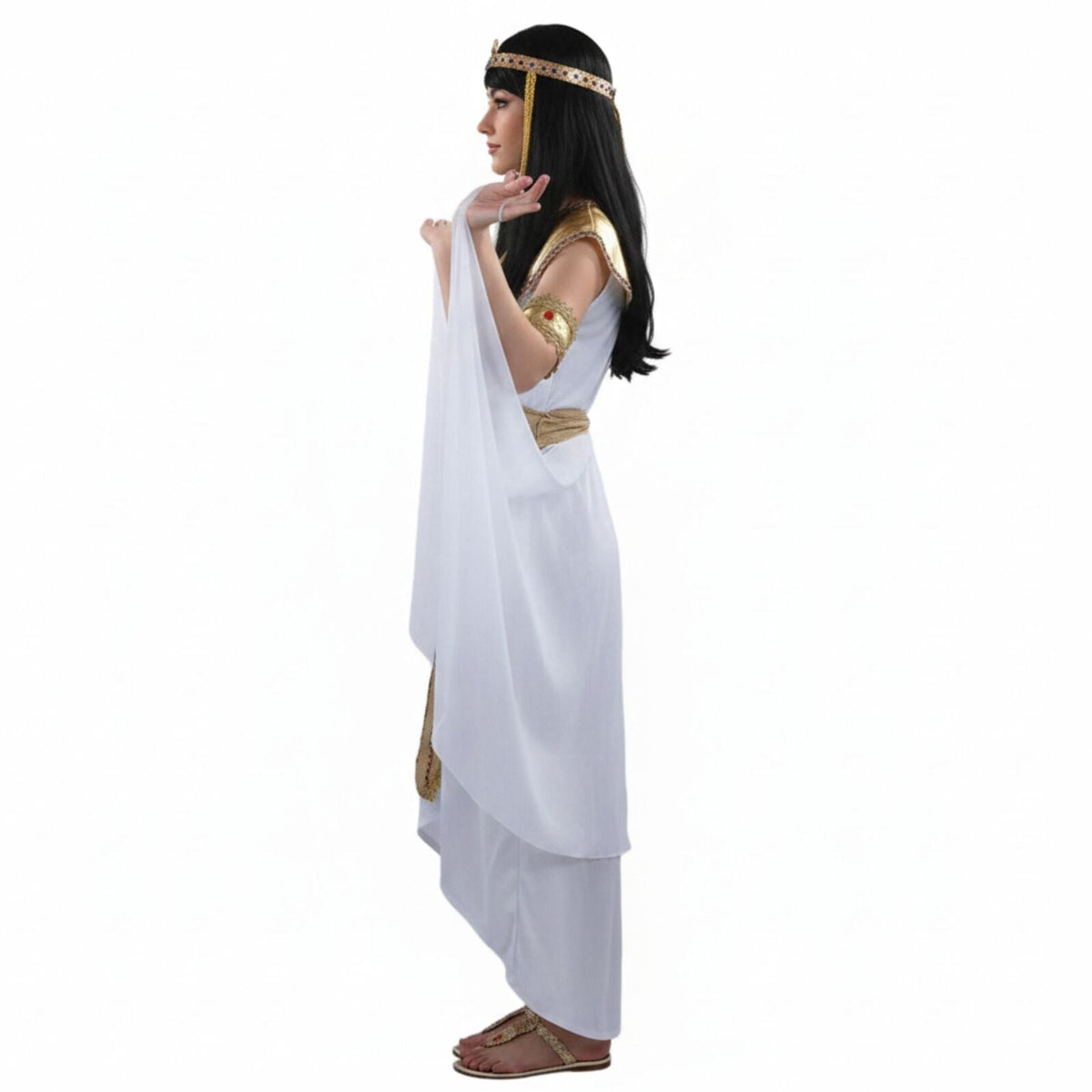 Egyptian Group Costume Set - 2x Pharaoh King + 2x Cleopatra Queen (Halloween & Fancy Dress)