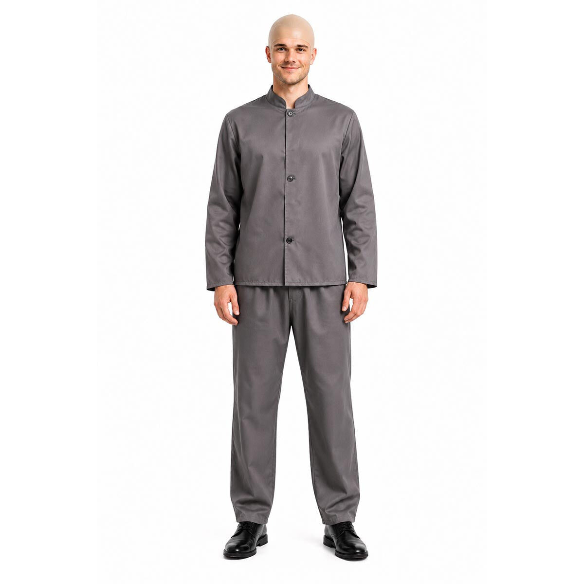 Adult Dr. Evil/Blofeld Grey Suit Party Costume Halloween 60s/70s/90s