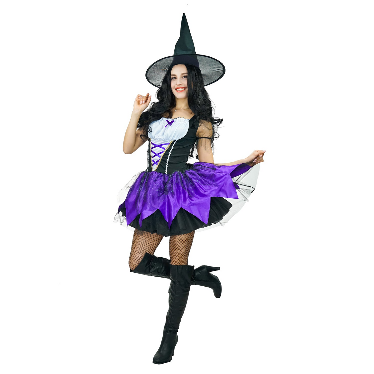 Adult Womens Fairy Witch Costume Halloween Party Wicked Vampire - One Size