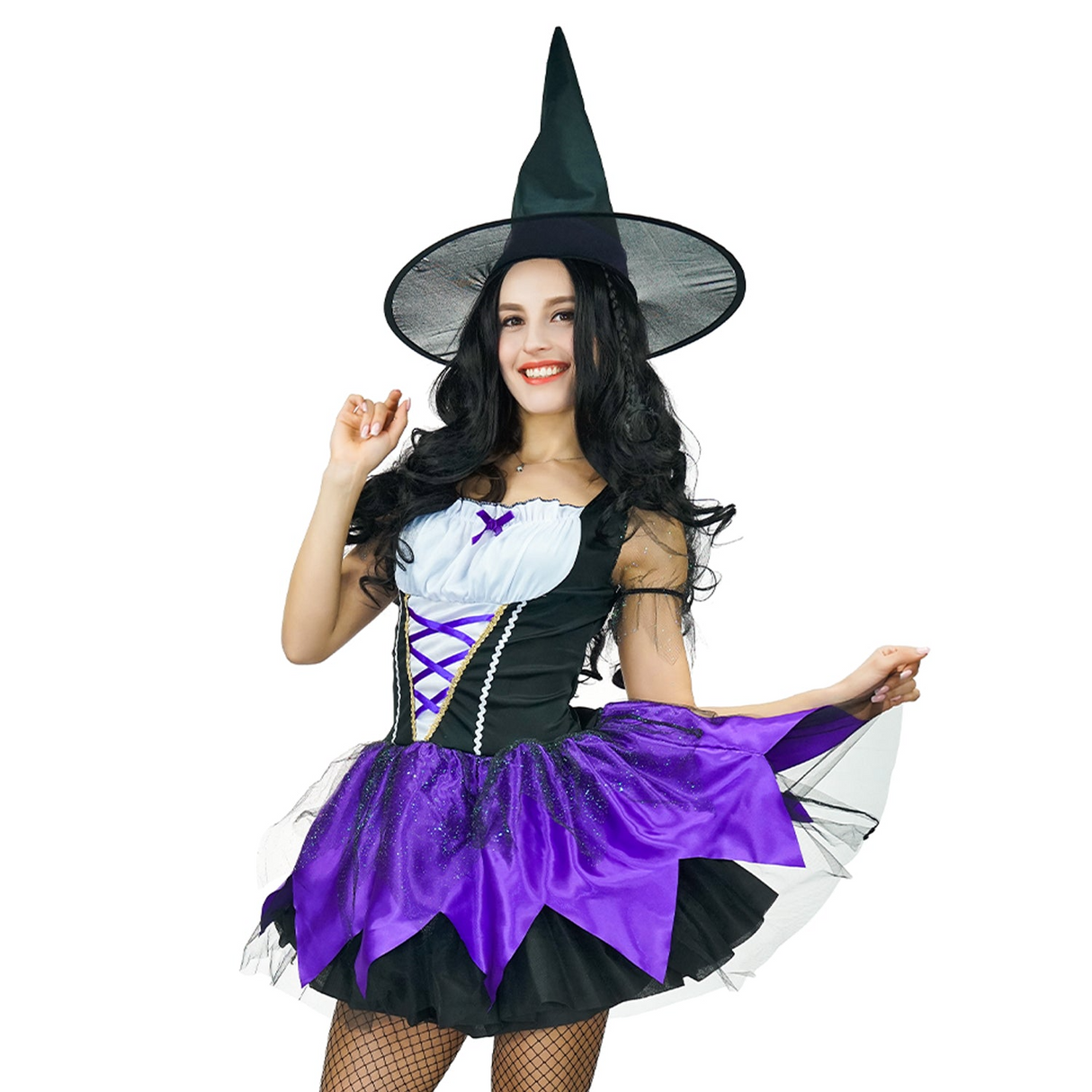 Adult Womens Fairy Witch Costume Halloween Party Wicked Vampire - One Size