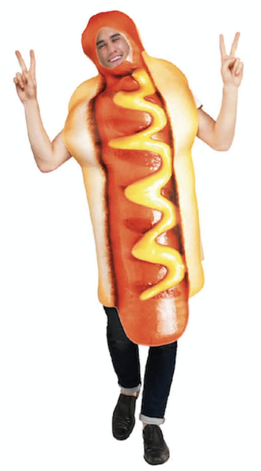 Adult Hot Dog Costume - Food/Fast Food (Halloween & Fancy Dress)