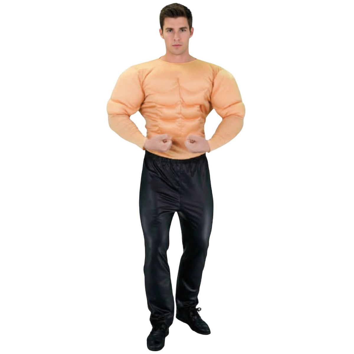 Muscle Man Family Costume Set - Adults & Kids Padded Superhero (Halloween & Fancy Dress)