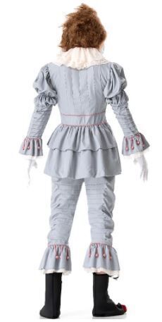 Adult Evil Clown Costume - Scary Killer (Halloween & Fancy Dress)