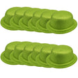 12x GLITTER BOWLER HAT Fancy Party Plastic Costume Cap Fun Dress Up Sparkle BULK - Lime Green