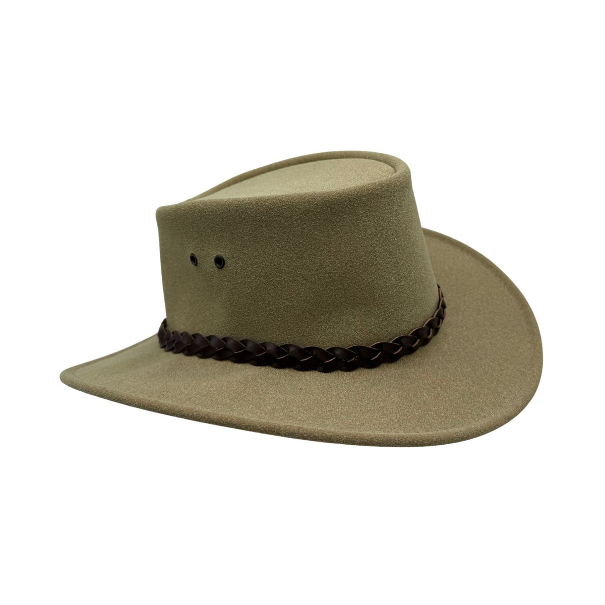 Jacaru 1301A Kids Vegan Leather Hat - Chin Strap & UPF 50+ (Child 52cm Made in Australia)