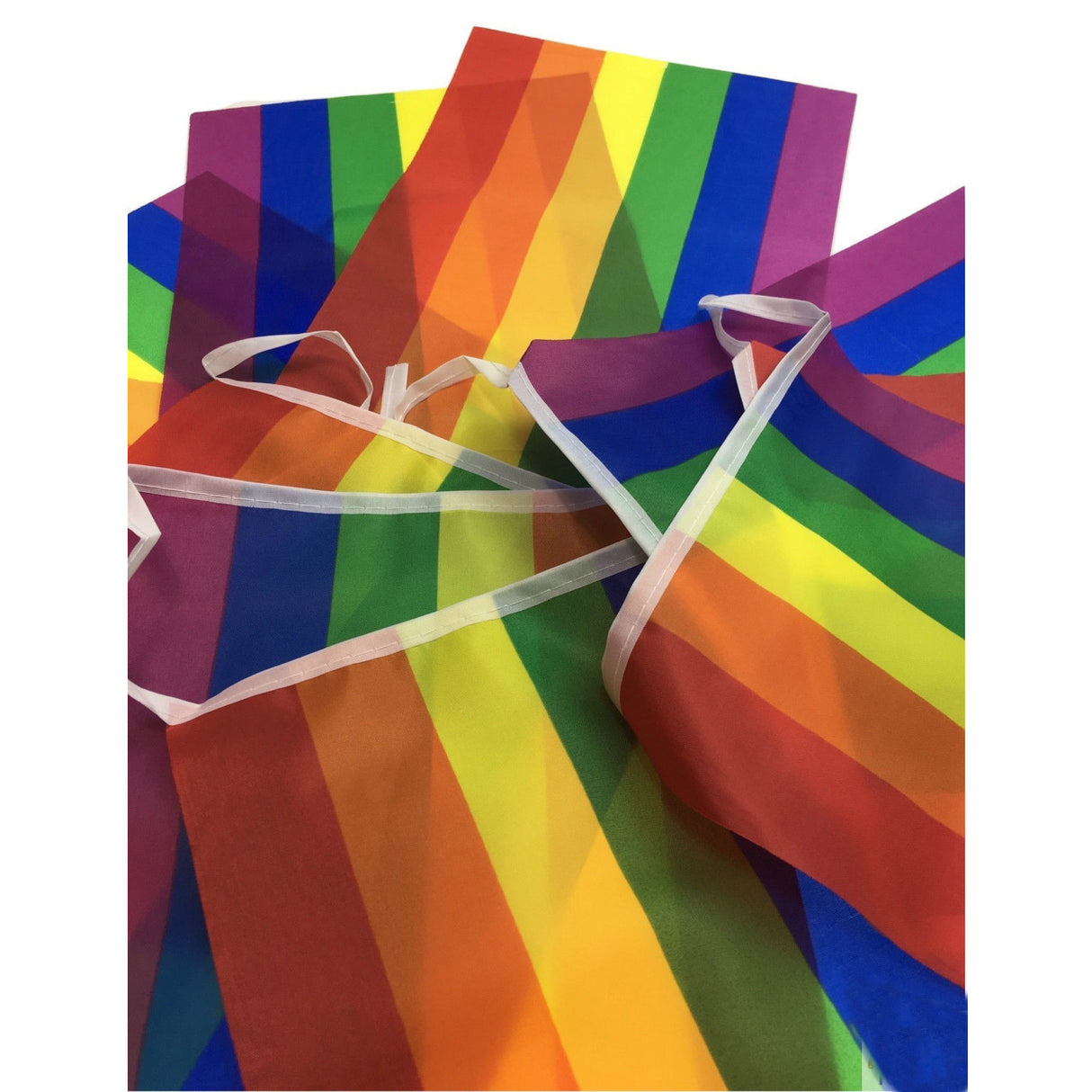 10x 3.6m Rainbow Bunting Flag Bulk - Pride Banner/Market Stalls