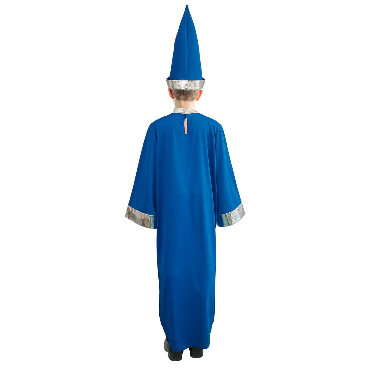 Childrens Blue Wizard Magician Costume Kids Book Week Magic Halloween Boys Girls