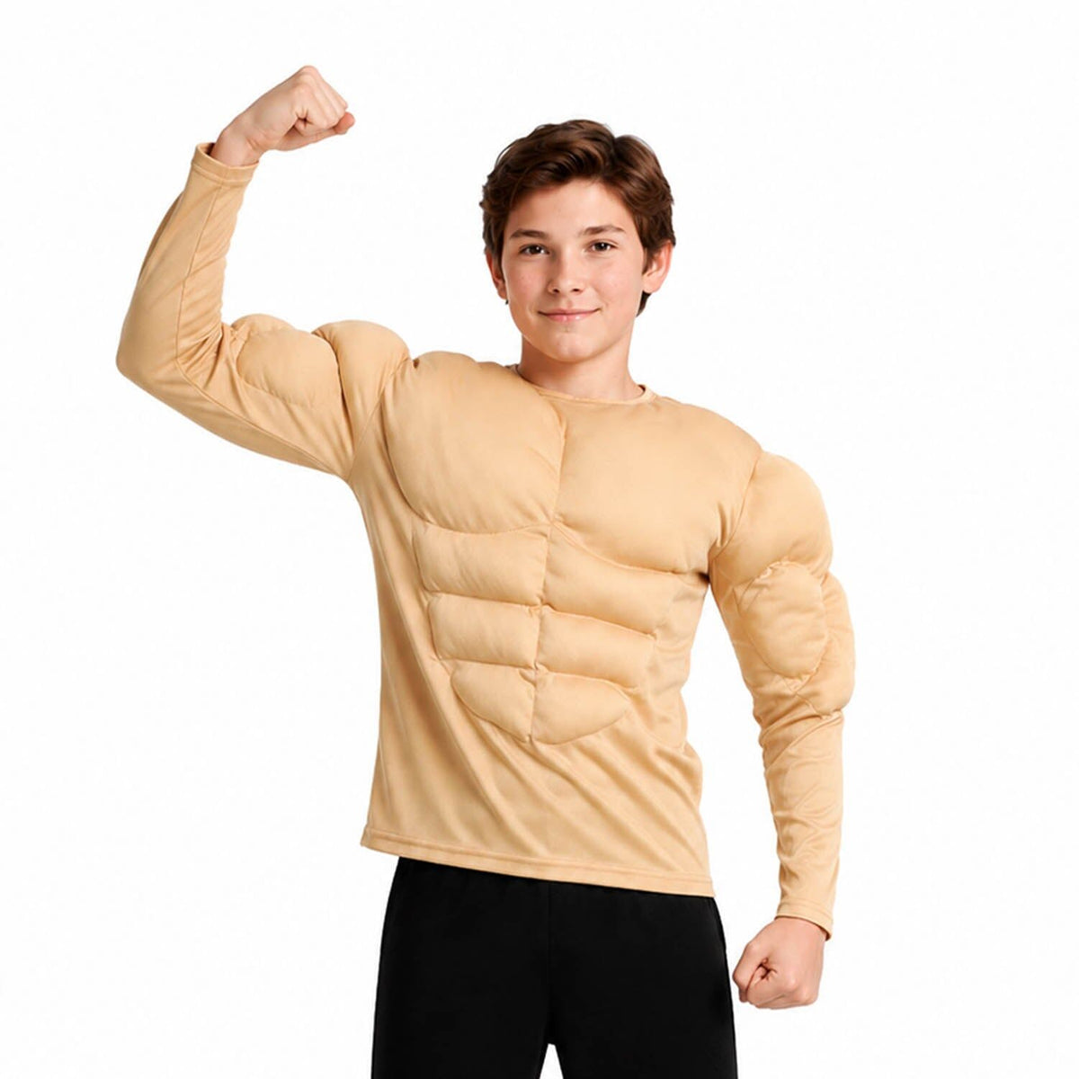Childrens Muscle Man Party Costume Halloween Padded Chest