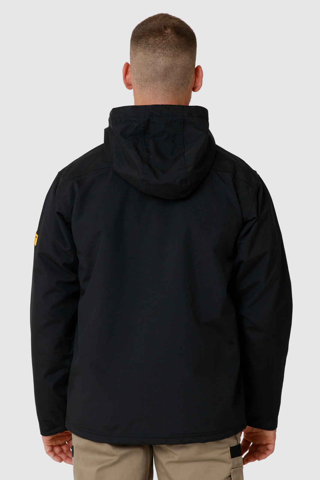 Caterpillar Mens Waterproof Zip Jacket w Hood Chinook CAT Winter Ski in Black