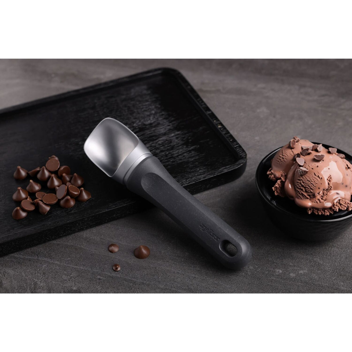 Zyliss Eco Handle Ice Cream Scoop Stainless Ergonomic Scoop Dishwasher Safe