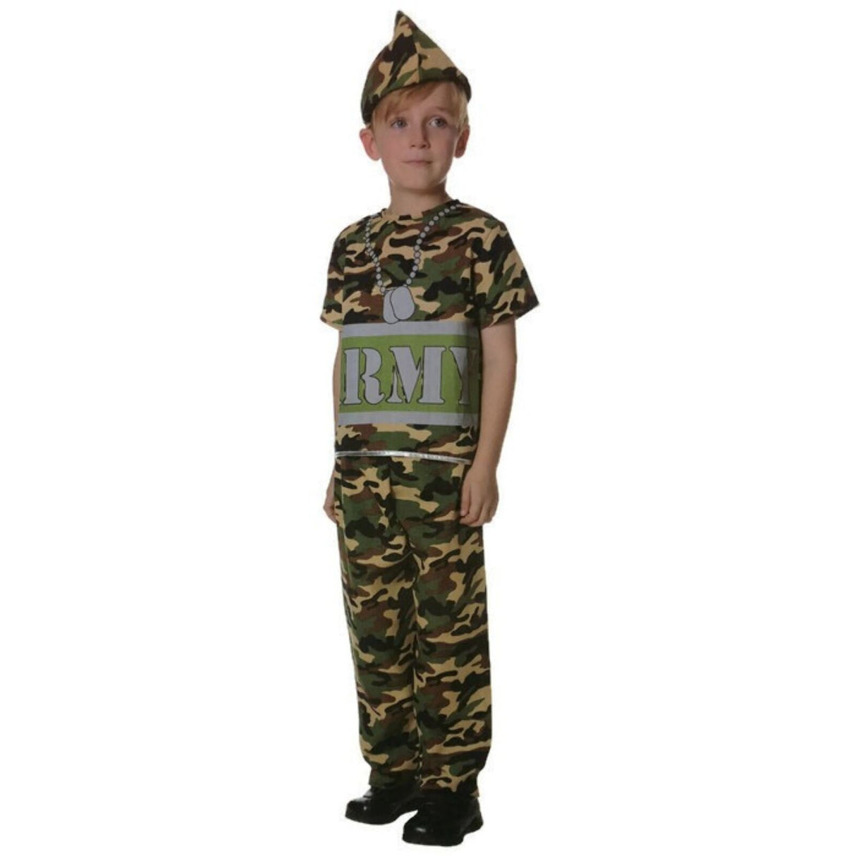 Boys ARMY Costume Kids Military Soldier Camouflage