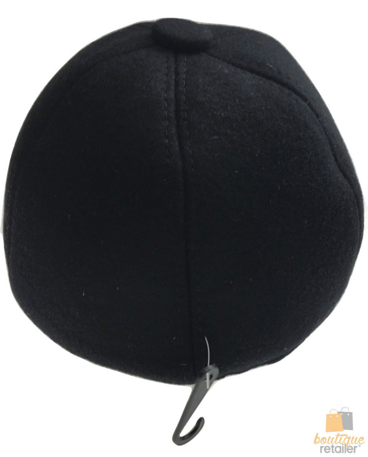 Mens Newsboy Cabbie Hat - Black (20s Driving Flat Ivy Cap)