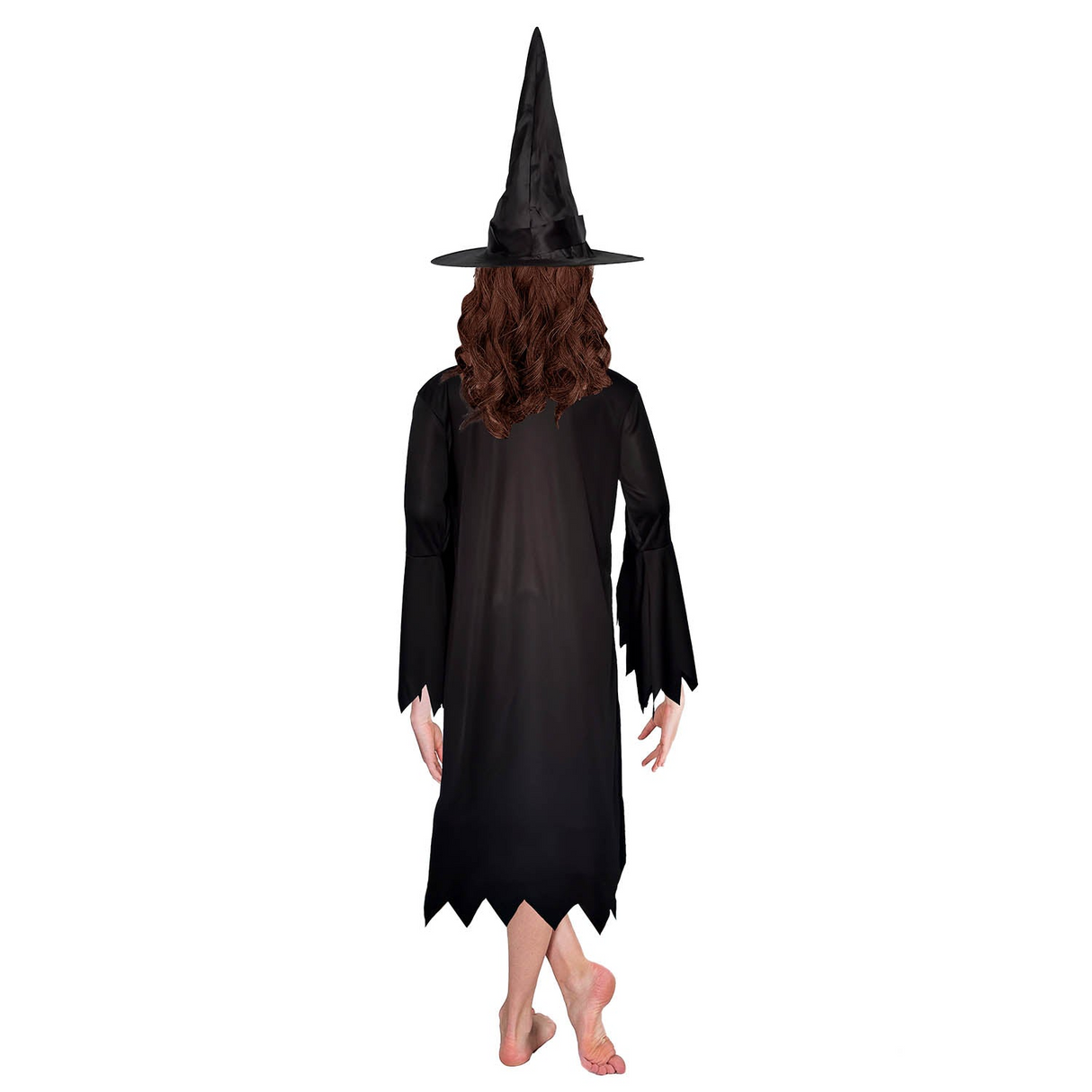 Girls Classic Black Wicked Witch Costume - Kids Halloween & Fancy Dress
