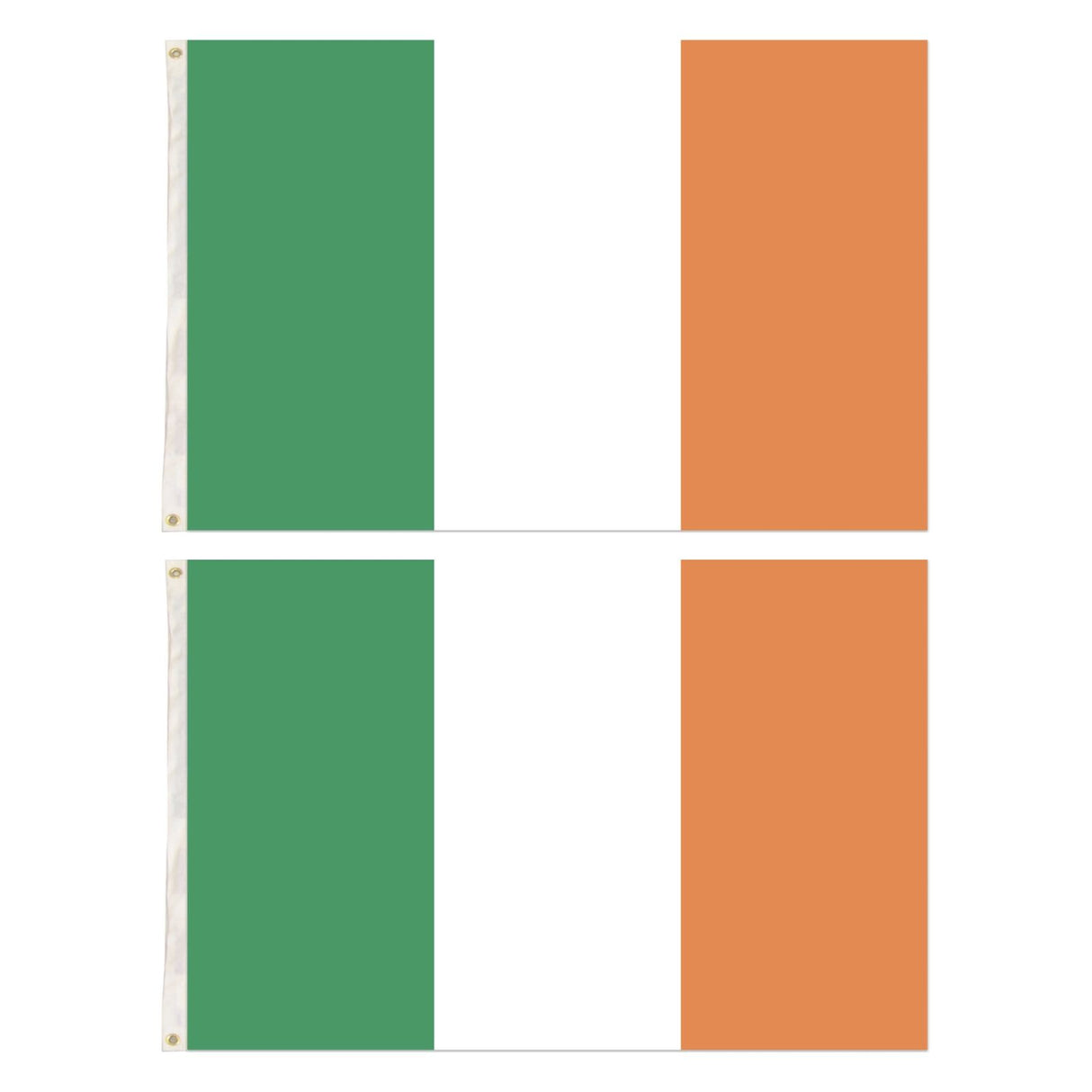 2x Ireland Irish Country Flags Heavy Duty Outdoor St Patricks Day - 150cm x 90cm