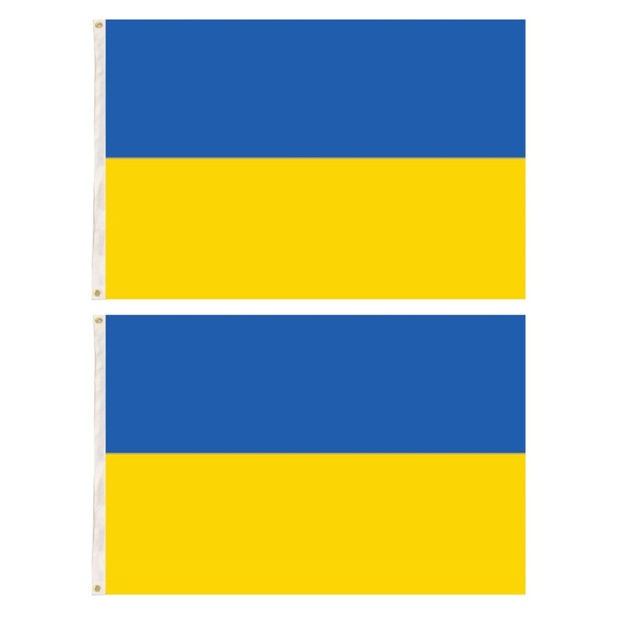 2x Ukraine Country Flags Ukrainian Heavy Duty with Metal Eyelets - 150cm x 90cm