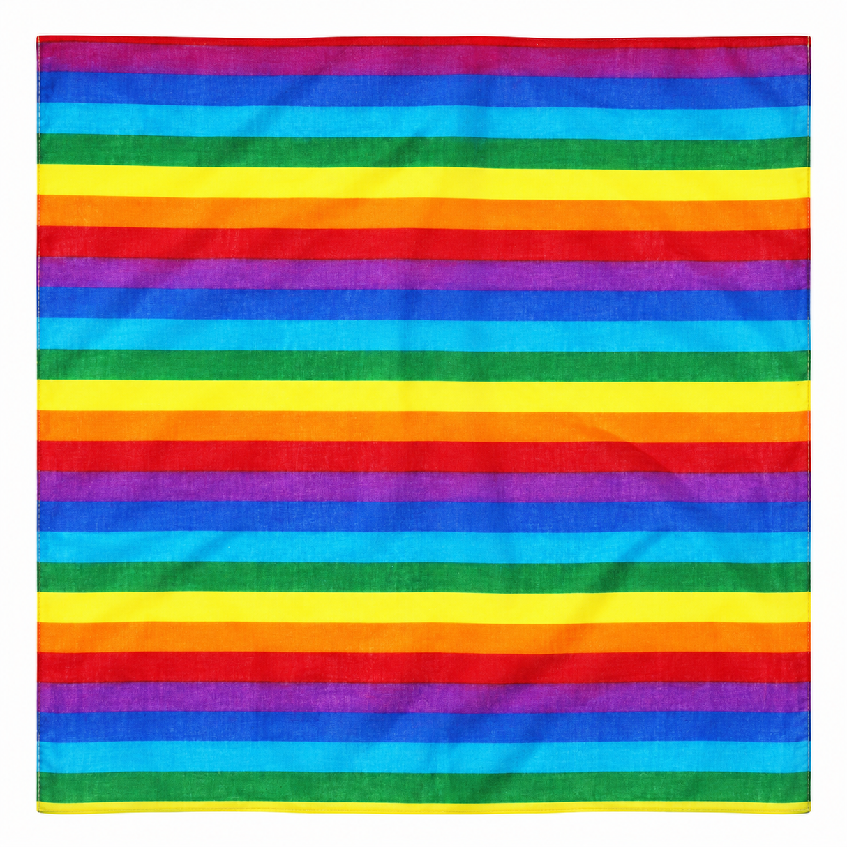 BANDANA Paisley 100% COTTON Head Wrap Durag Bandanna Summer Biker Scarf Mask - Rainbow