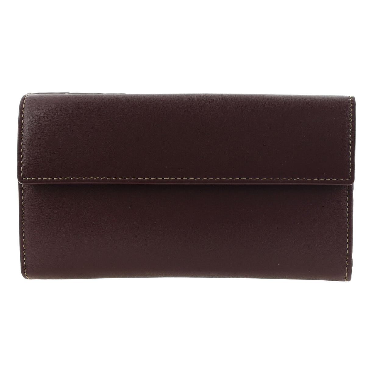 Pierre Cardin Detroit Leather Long Wallet - Brown (Quilted Detail & RFID Protection)