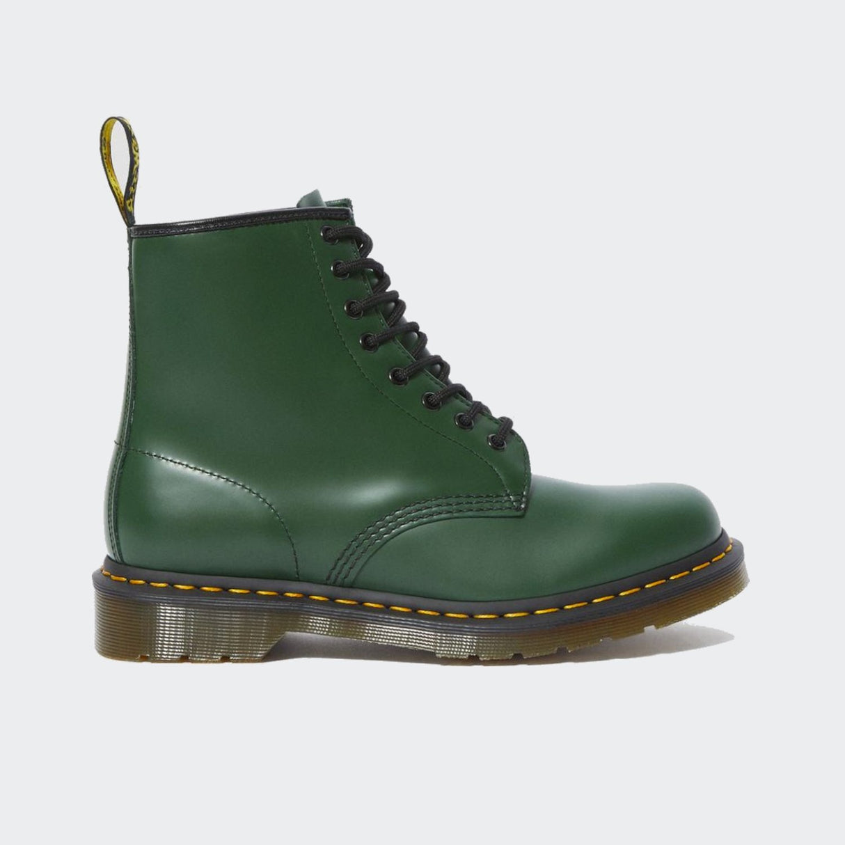 Dr. Martens 1460 Smooth Leather Womens 8 Eye Lace up Boots - Green