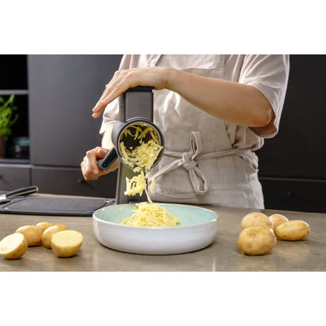 Zyliss Gourmet Drum Grater 3 Stainless Steel Drums with Suction Base