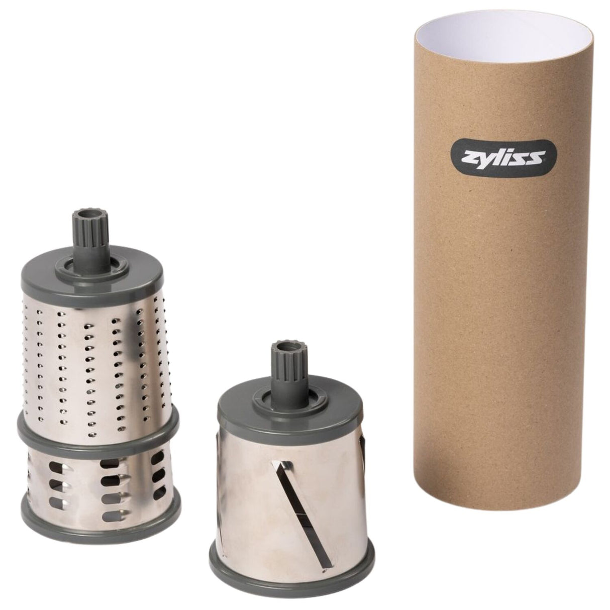 Zyliss Gourmet Drum Grater 3 Stainless Steel Drums with Suction Base