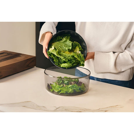 Zyliss Easy Spin Salad Spinner Large AquaVent Quick Dry Vegetable Salad Washer