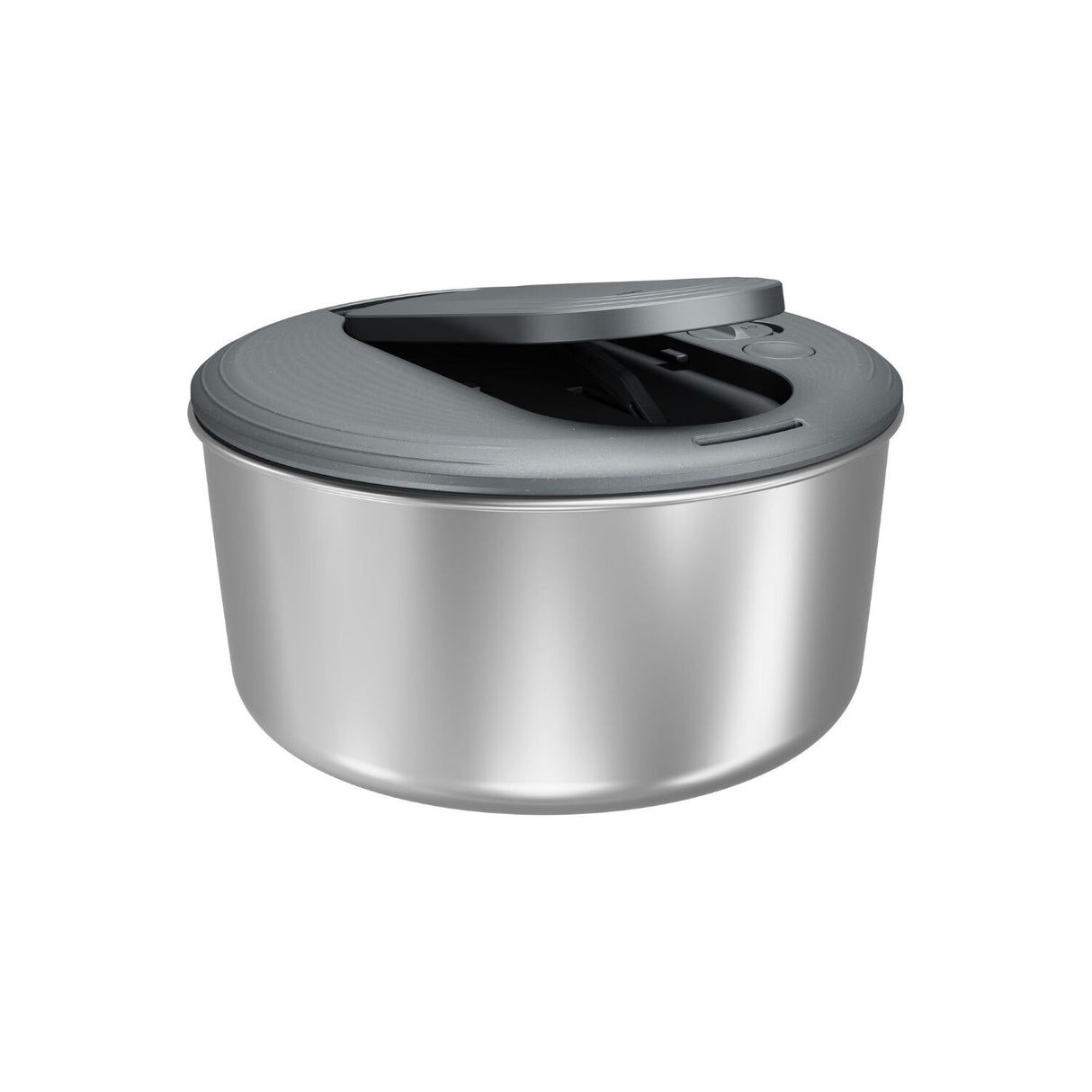 Zyliss Swift Dry Salad Spinner Stainless Steel AquaVent One-Hand Pump - Small