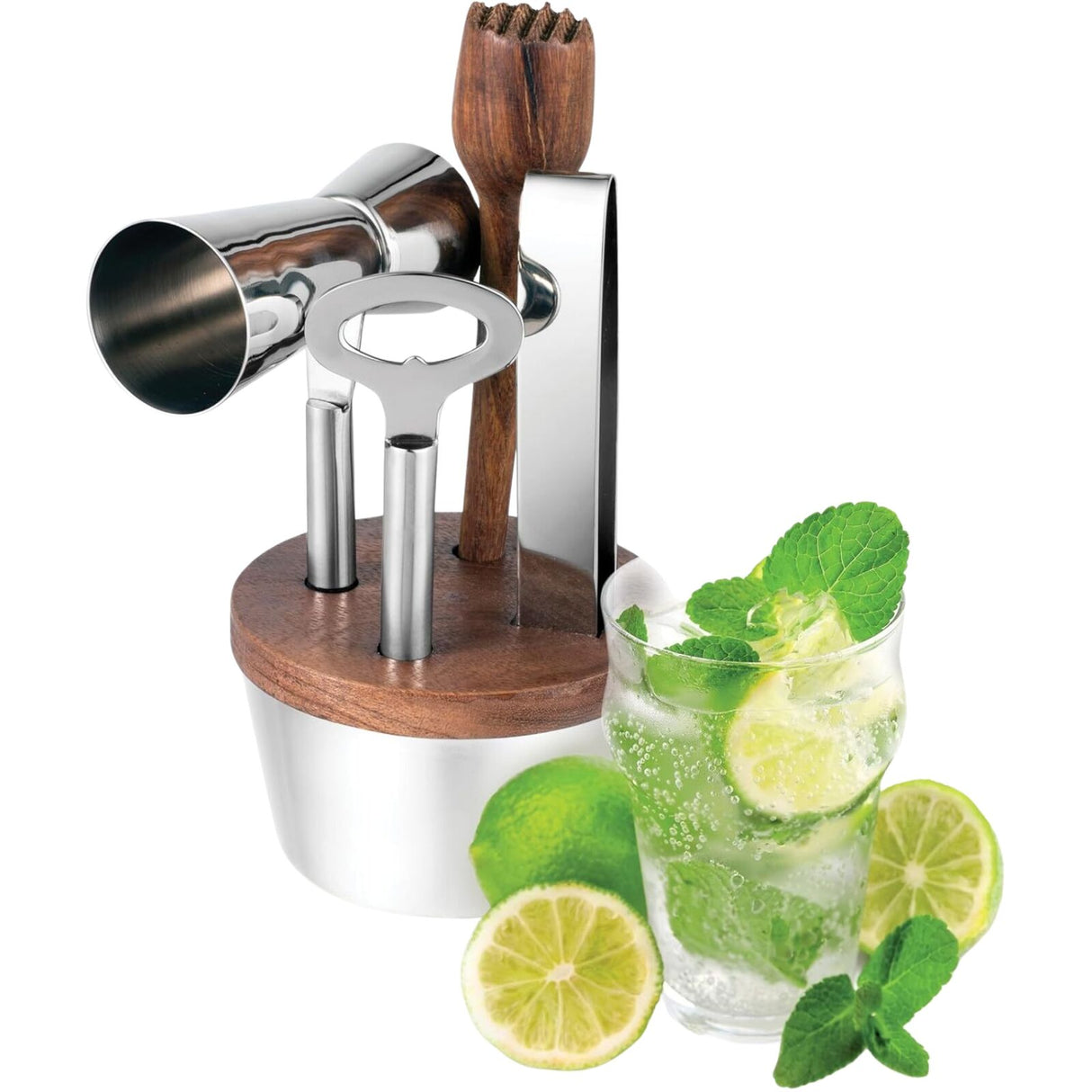 Avanti Kingston Cocktail Bar Tool Set - Stainless Steel Shaker Kit