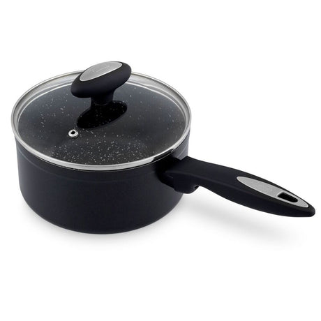 Zyliss Ultimate Forged 16cm/1.5L Non-Stick Saucepan w/ Lid Cover - Black
