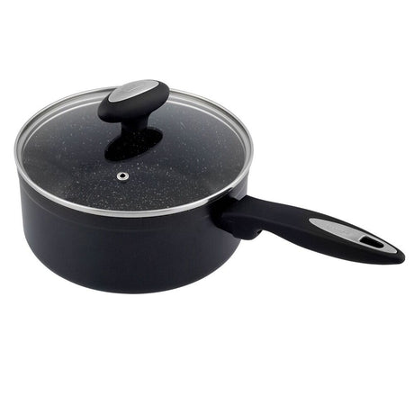 Zyliss Ultimate Forged 16cm/1.5L Non-Stick Saucepan w/ Lid Cover - Black