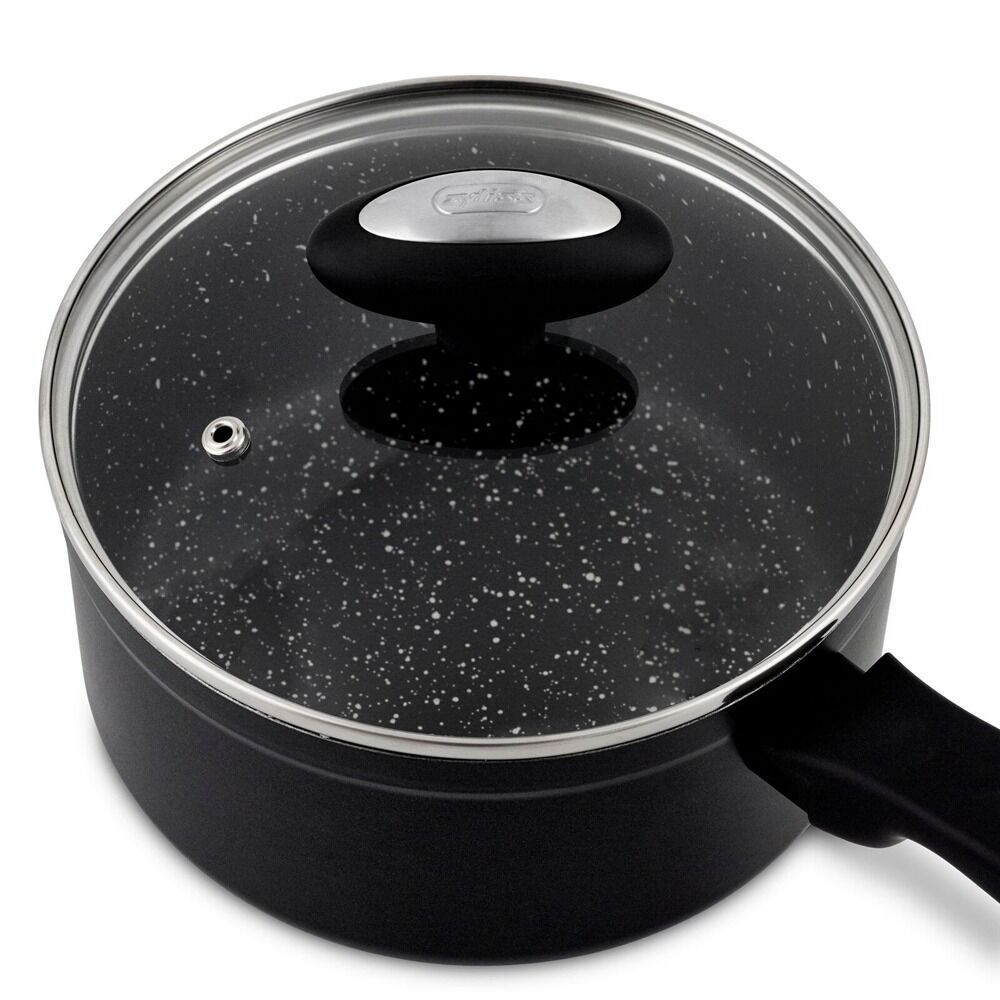 Zyliss Ultimate Forged 16cm/1.5L Non-Stick Saucepan w/ Lid Cover - Black