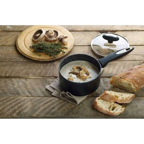 Zyliss Ultimate Forged 18cm/2L Non-Stick Saucepan w/ Lid Cover - Black