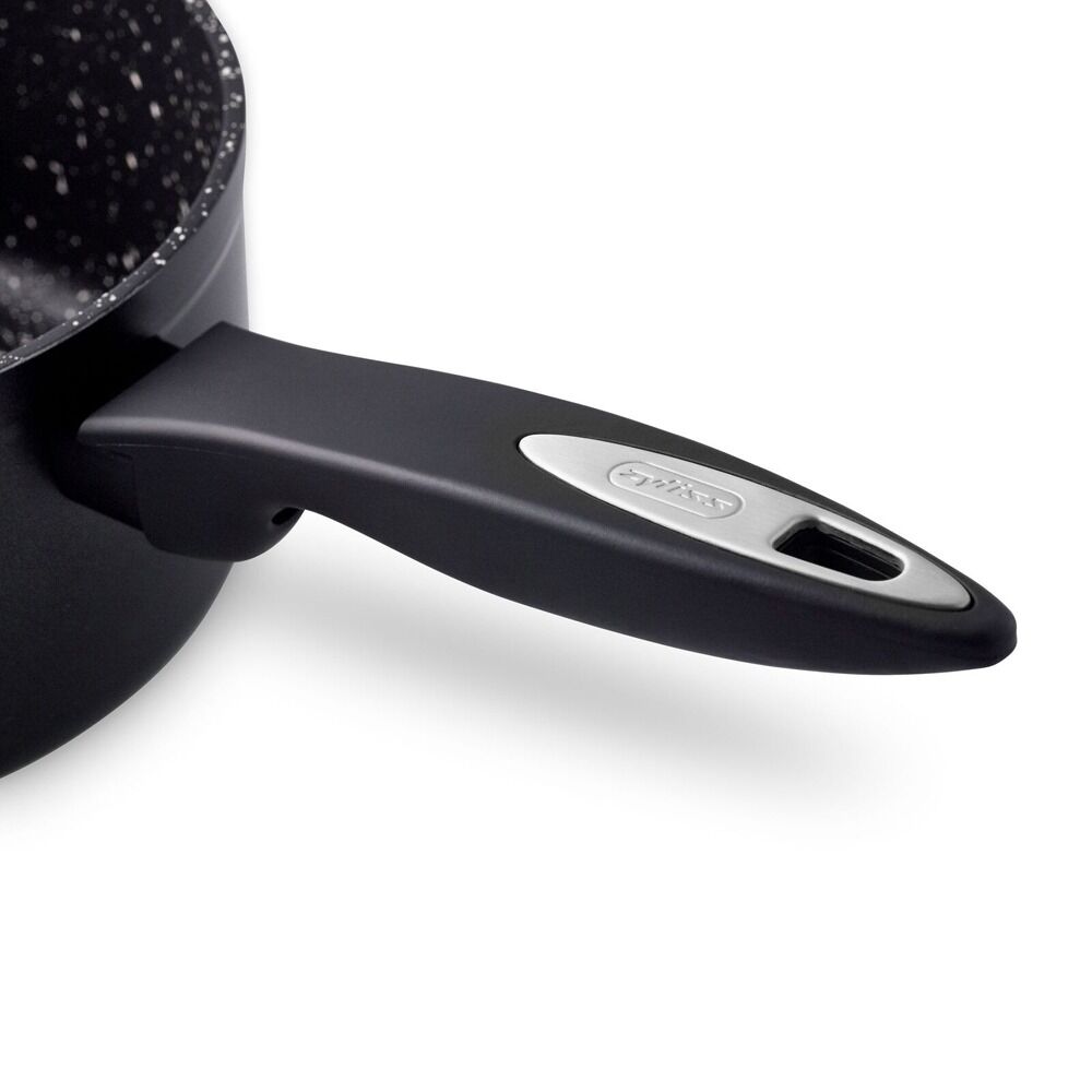 Zyliss Ultimate Forged 18cm/2L Non-Stick Saucepan w/ Lid Cover - Black