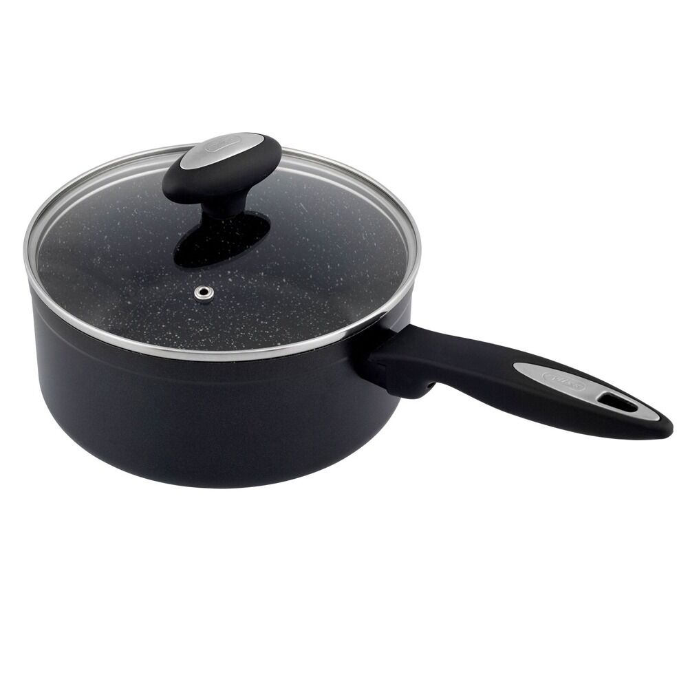 Zyliss Ultimate Forged 20cm/3L Non-Stick Saucepan w/ Lid Cover - Black