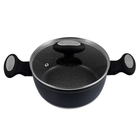 Zyliss Ultimate Forged 20cm/2L Non-Stick Stock Pot w/ Lid Cover - Black