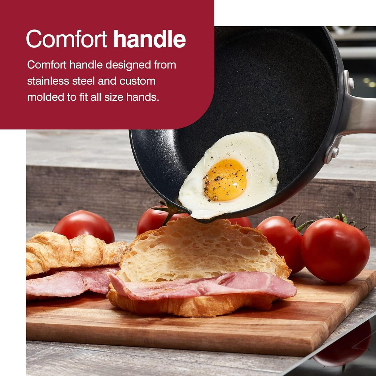 Zyliss Ultimate Pro Non-Stick Aluminium 20cm Round Frying Pan - Black