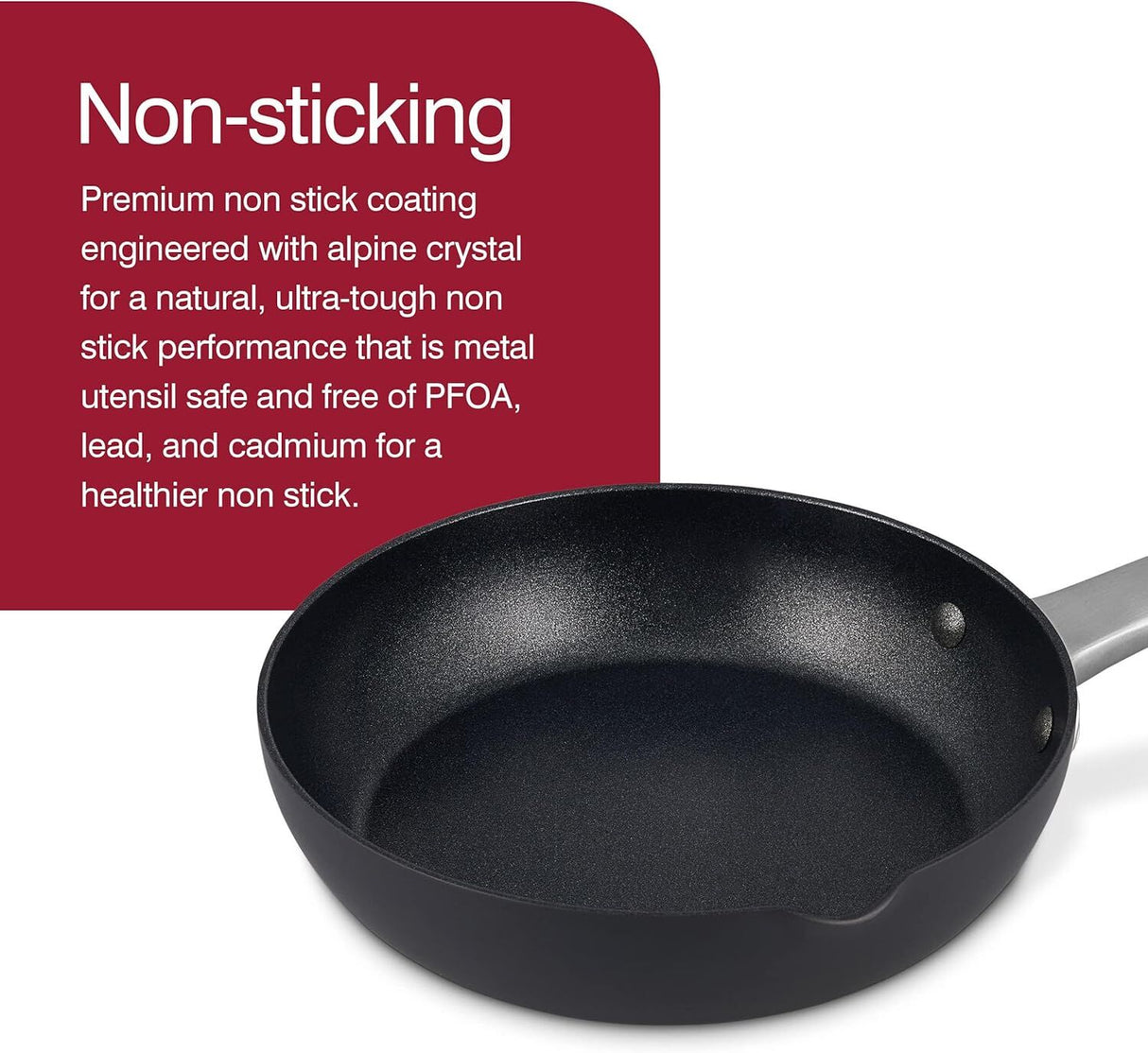 Zyliss Ultimate Pro Non-Stick Aluminium 20cm Round Frying Pan - Black