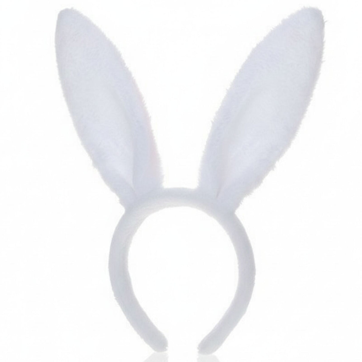 White Bunny Ears Headband - Easter/Animal Costume (Halloween & Fancy Dress)