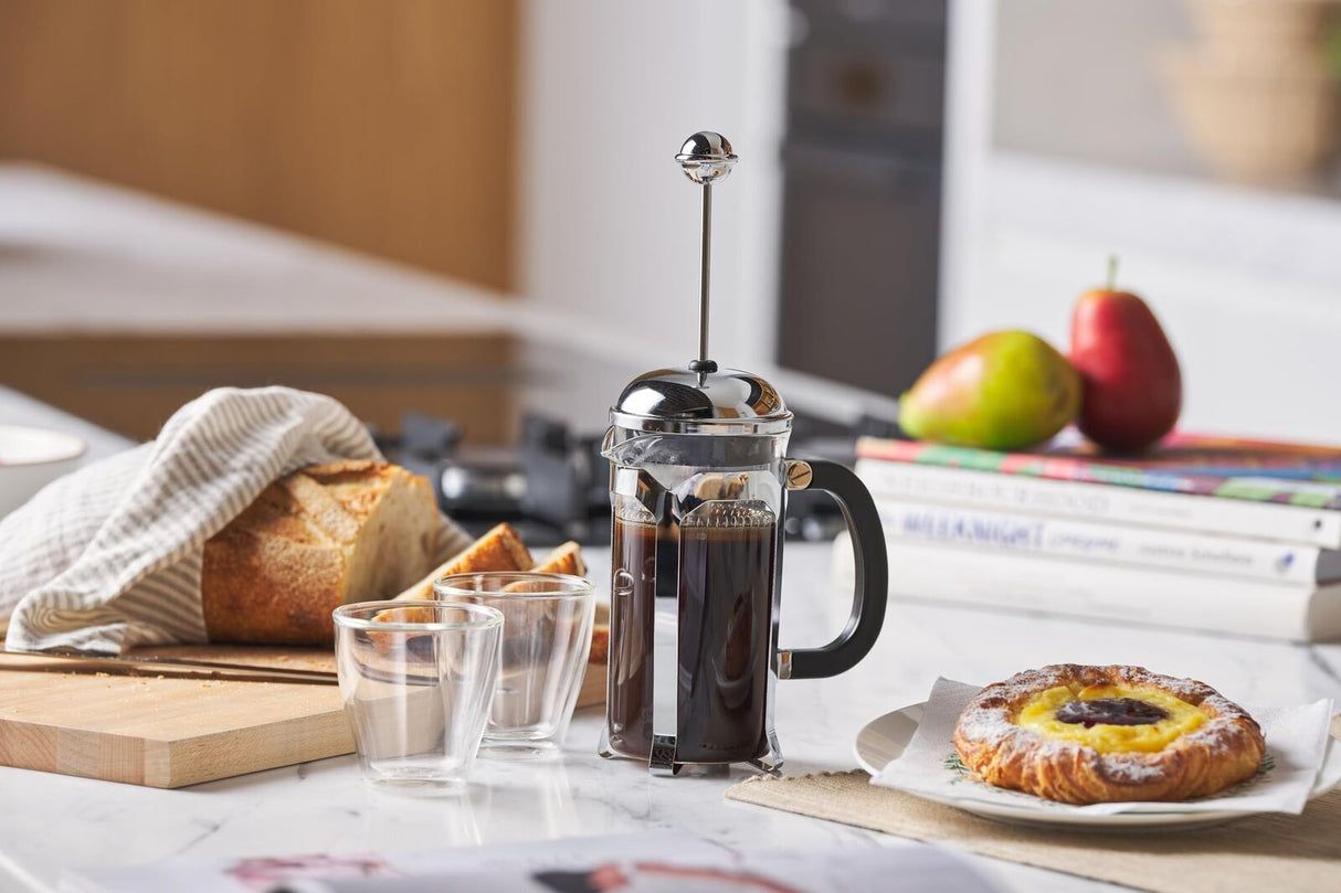 Avanti Domo Café Press Coffee Plunger 350ml 3 Cup in Stainless Steel